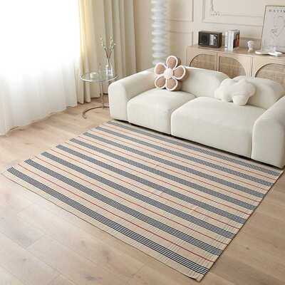 170x230cm棉线编织地垫大尺寸客厅地毯多色新中式风书房家用地垫