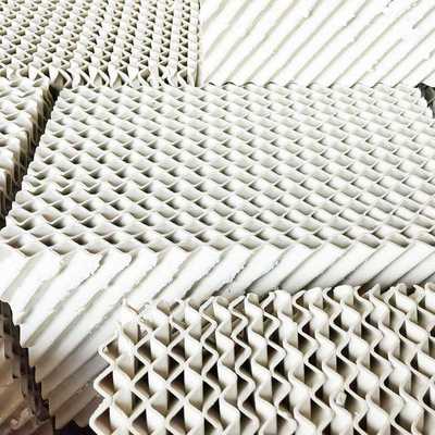 350y(x）型【五峰山牌】陶瓷规整波纹填料化工填料塔用陶瓷波纹板