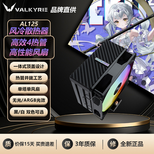 风冷 机电脑塔式 VK瓦尔基里AQ125 DX140散热器CPU风扇ARGB台式