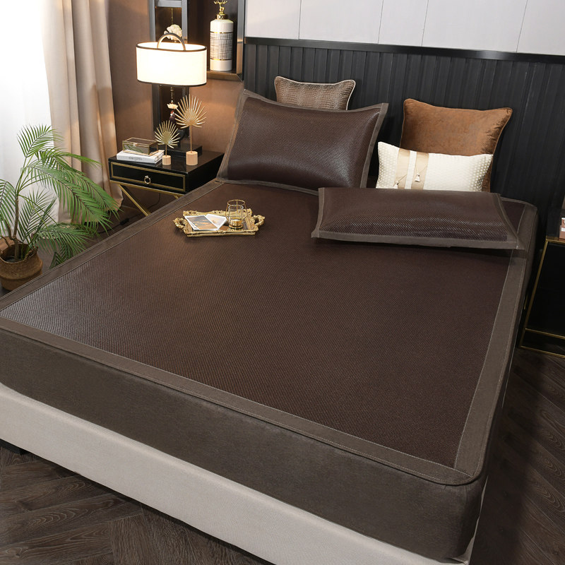 凉席床笠款加厚藤席天然腾席三件套床罩全包折叠草席1.5米1.8m床,床上用品,藤席,淘宝优惠券,粉丝福利购,淘宝优惠卷