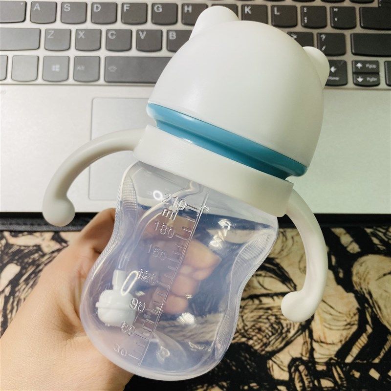 宽口pp塑料迷你果汁喝水杯吸管宝宝婴儿奶瓶手柄标口硅胶奶嘴包邮,婴童用品,奶瓶,淘宝优惠券,粉丝福利购,淘宝优惠卷