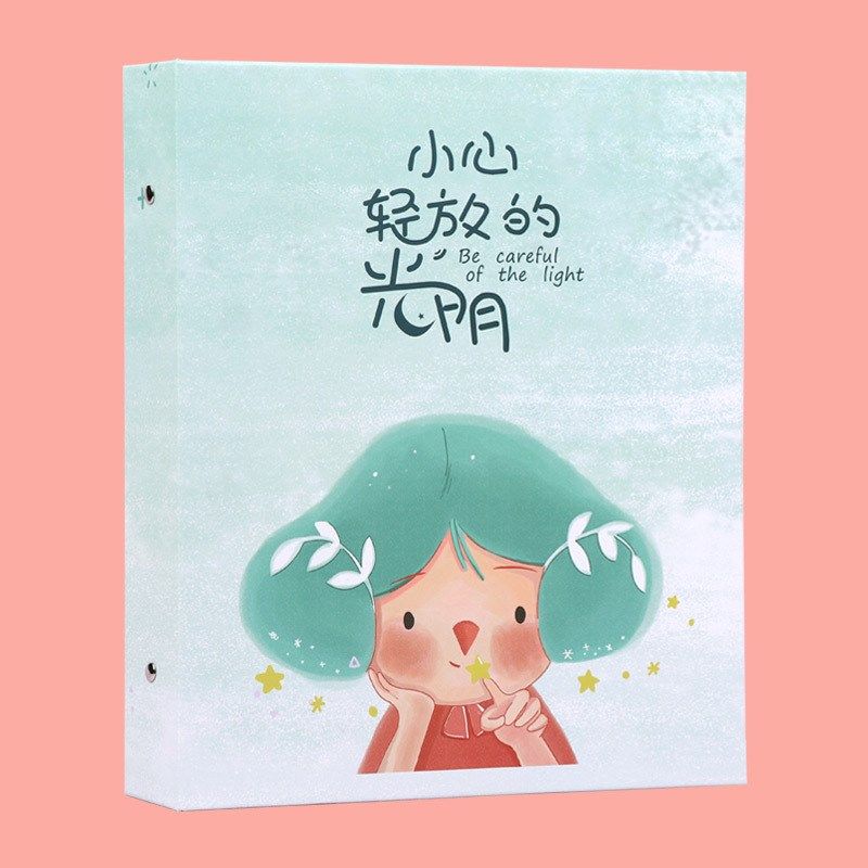 相册本纪念册混合尺寸3寸5寸6寸7寸插页式家庭情侣照片纪念册