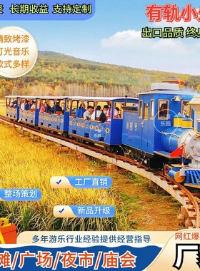 景区轨道观光小火车游乐设备公园A户外电动蒸汽网红大型爬坡小火