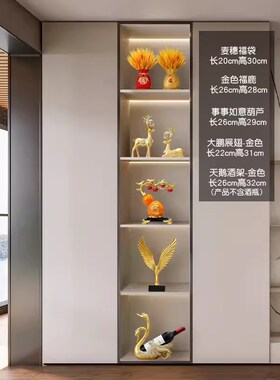 新中式高档套装家居玄关摆件客厅电视柜轻奢风办公室酒柜装饰品