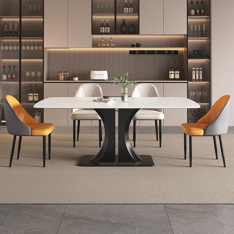 岩板餐桌椅组合2025新款现代简约家用小户型长方形西餐桌吃饭桌子,住宅家具,岩板餐桌,淘宝优惠券,粉丝福利购,淘宝优惠卷