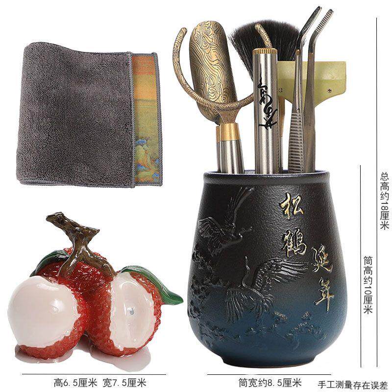金属茶道六君子不锈钢茶夹