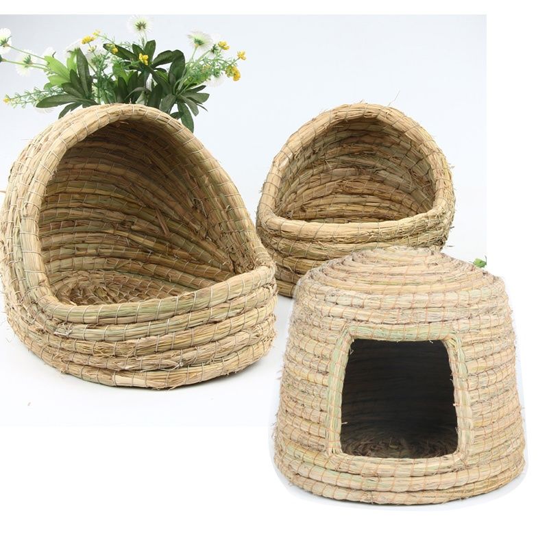仓鼠草窝保暖冬松鼠荷兰猪龙猫豚鼠刺猬宠物用品兔子窝兔子屋草窝