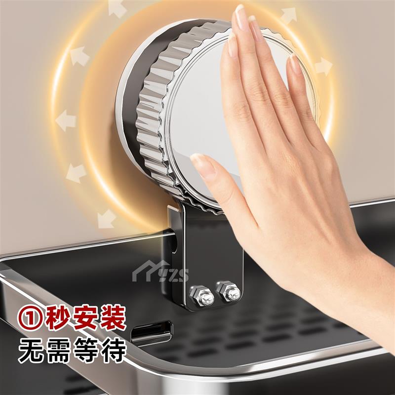 强力吸盘置物架太空铝免打