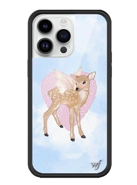 适用Wildflow 小狗派对可爱猫咪壳苹果iPhone17Promax可爱iphone16/15/14/13/12/Pro/Max艺术防摔手机壳黑边