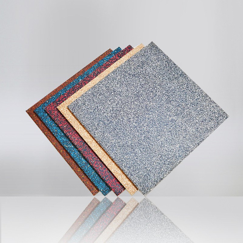 健身房橡胶地垫减k震垫力量区哑铃防震垫健身器材家用运动隔音地