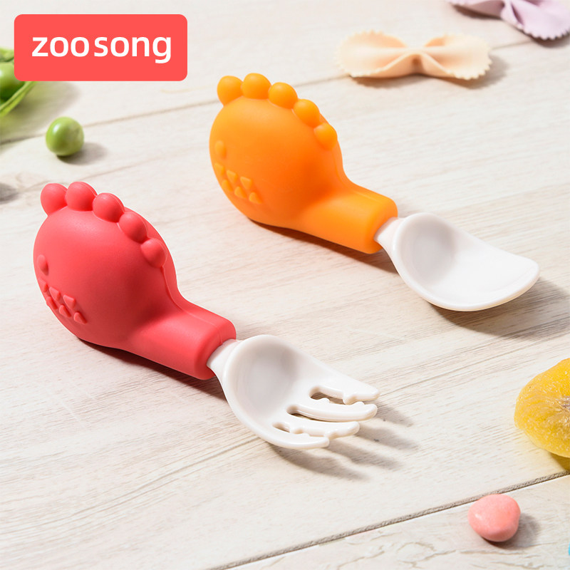 宝宝学吃饭勺子短柄把一岁婴儿童餐具套装小宝宝辅食训练勺子叉子,婴童用品,儿童勺,淘宝优惠券,粉丝福利购,淘宝优惠卷