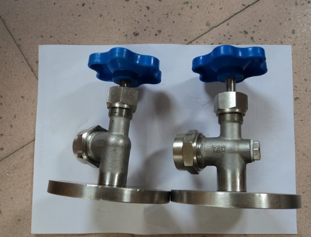 X49W16P 304 不锈钢玻璃管式液位计 液面计考克DN15DN20DN25