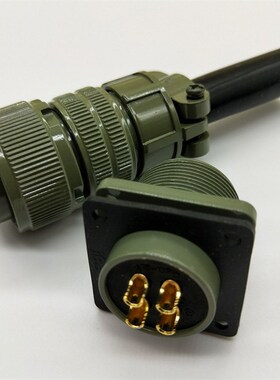 直式弯式航空插头编码器插头伺服电机接头MS3102 3106A20-18S-9芯