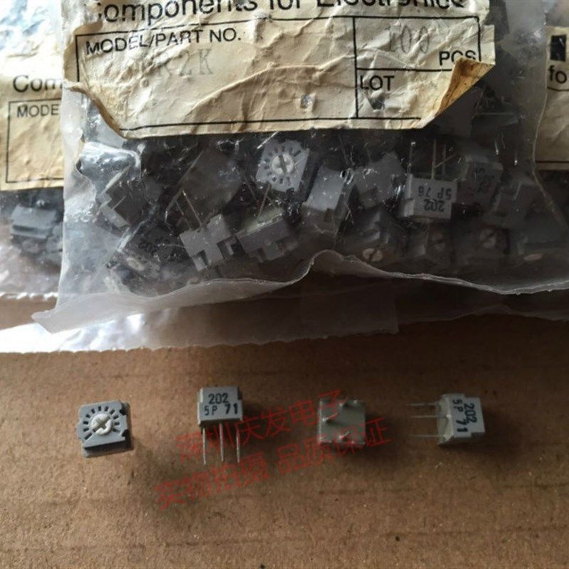 日本TOCOS 单圈顶调 精密可调电阻GF063 B202K 2K 可与3362P替用