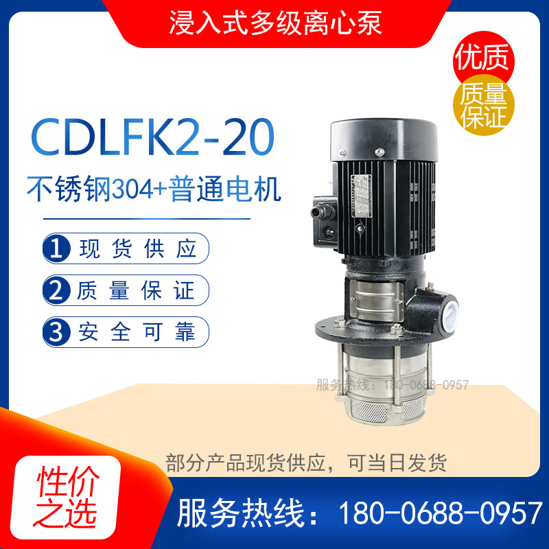 CDLKF2-20型浸入式多级泵 自吸立式多级离心泵 液下泵 清水输送泵