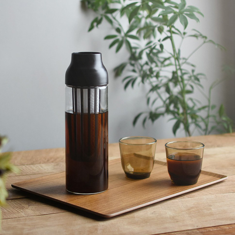 日本 Kinto人体工学 冷萃咖啡壶耐热玻璃 胶囊冷泡壶果茶冷萃杯1L