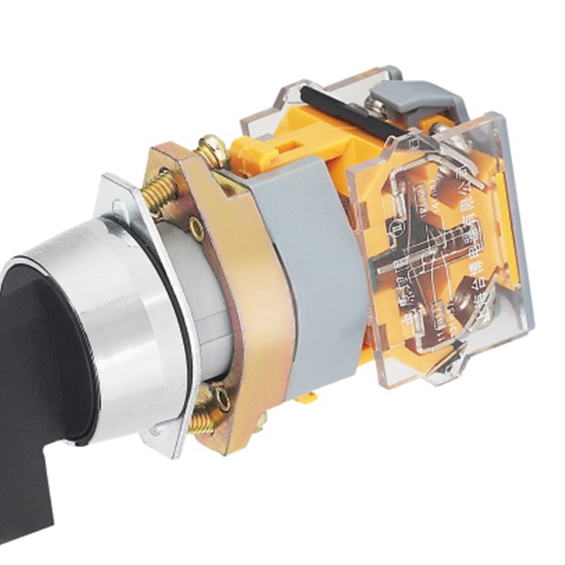 天博按钮 LAY39A-11CX/F 二位置长柄自复位旋钮 螺丝固定型