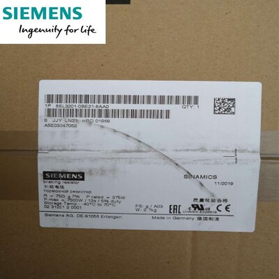 6SL3201-0BE21-8AA0SINAMICS制动电阻R=75欧姆P_持续时间=375WP