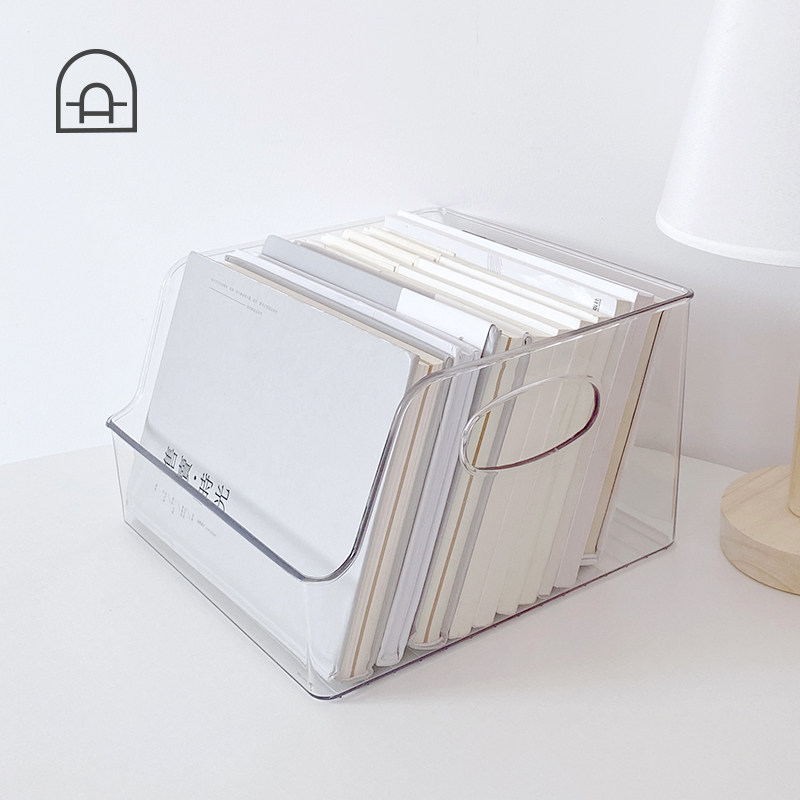 栋哈 桌面书本收纳盒透明盒子亚克力INS收纳日式收纳箱化妆品收纳,办公设备/耗材/相关服务,电工胶带,淘宝优惠券,粉丝福利购,淘宝优惠卷