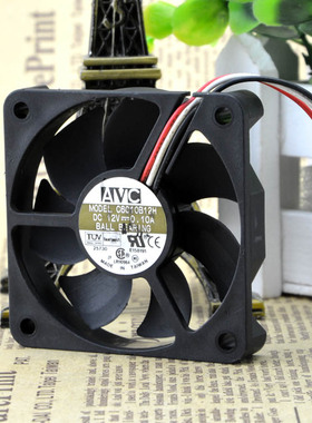 AVC 6010 12V 0.10A 6CM 6厘米 CPU机箱 静音 电源风扇 C6010B12H