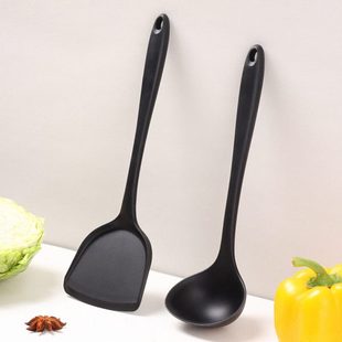 硅胶锅铲两件套厨房不伤锅炒菜炒菜铲子汤勺烹饪工具现货
