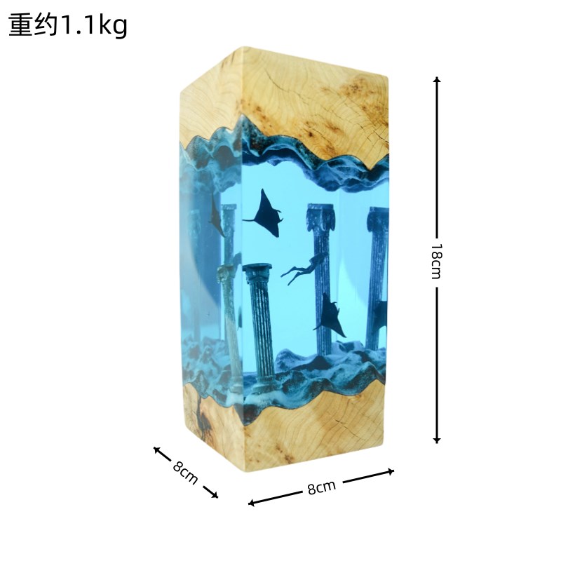 手工创意海洋风潜水员桌面摆件小夜氛围灯送Z人生日礼物