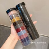 韩版 20根罐装 高弹力头绳无接缝橡皮筋女扎头不伤发不勒头发绳发圈