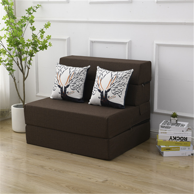 简易折叠小沙发床床垫午休午睡打地铺睡J垫办公室小户型海绵垫两