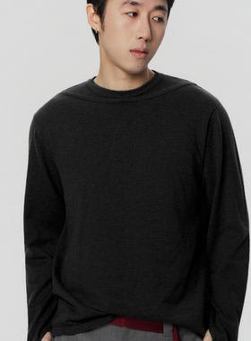 【chammy专属】CLAY PRODUCT 风琴虾线羊毛假两件忍者袖针织衫