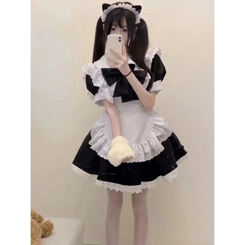 女仆装女装趣味cos围裙女仆装Lolita小个子可爱软妹萝莉女佣制服
