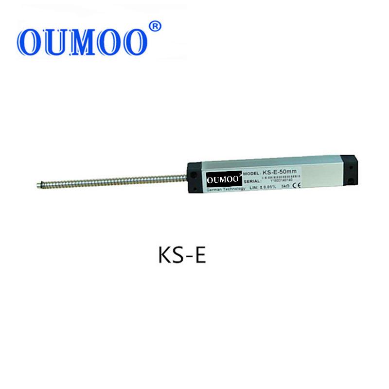 供应销售KS-E-100微型自复位位移传感器外置弹簧电阻尺