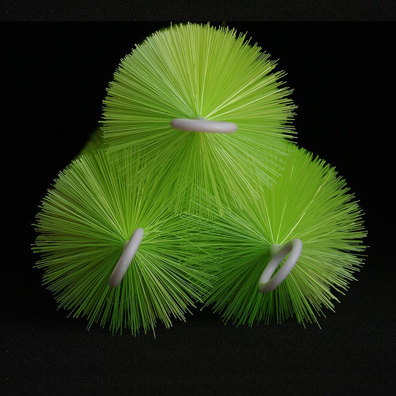 山屿鱼池毛刷过滤毛刷锦鲤池底滤水族箱过滤材料304钢1V.6芯50支
