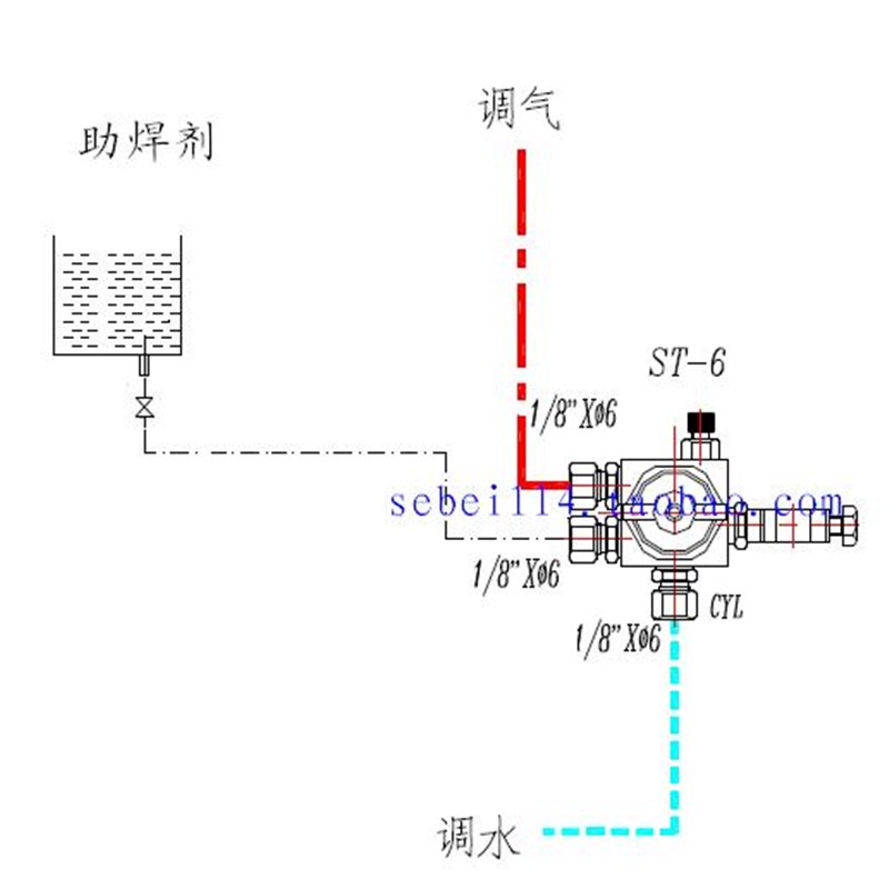 现货厂促波峰焊喷头 松香喷头 助K焊剂喷咀ST6喷头品