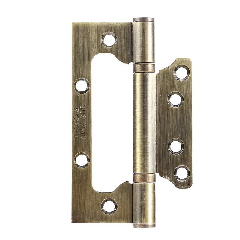 4寸5寸不锈钢正标子母合页免开槽门页G滚珠轴承活页卧室房门实木