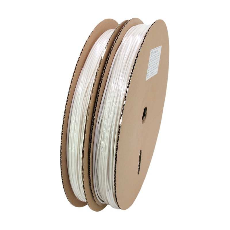 白色无字热缩管透明薄壁s绝缘套管电子铜排电线环保号码标识收缩