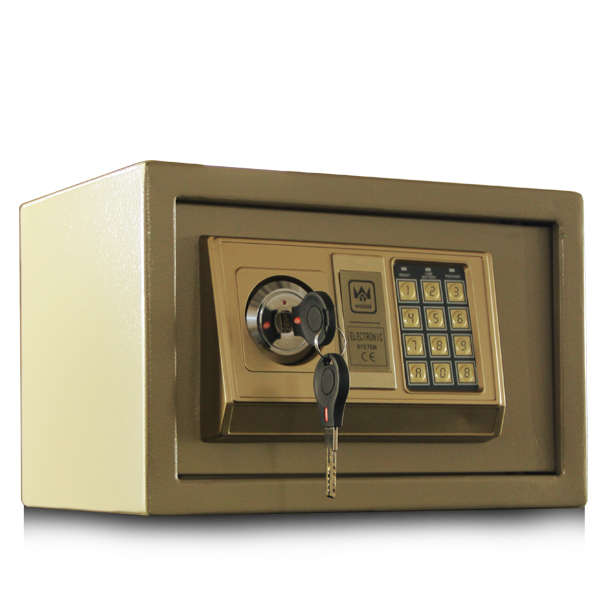 保险箱床头家用双锁迷你小型保险柜F保管箱包邮全钢入墙密码防盗