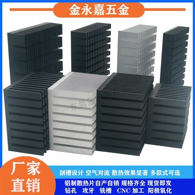铝散热片开槽电子显卡路由散热器CCPU功放半导体制冷片带导热背贴
