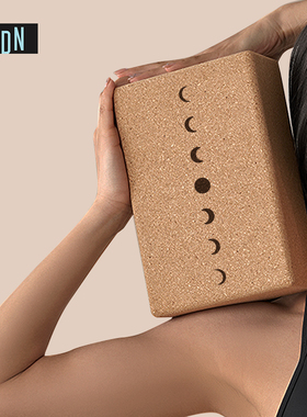 SIGEDN软木瑜伽砖高密度实木环保艾扬格砖块专业抗压专用辅助工具