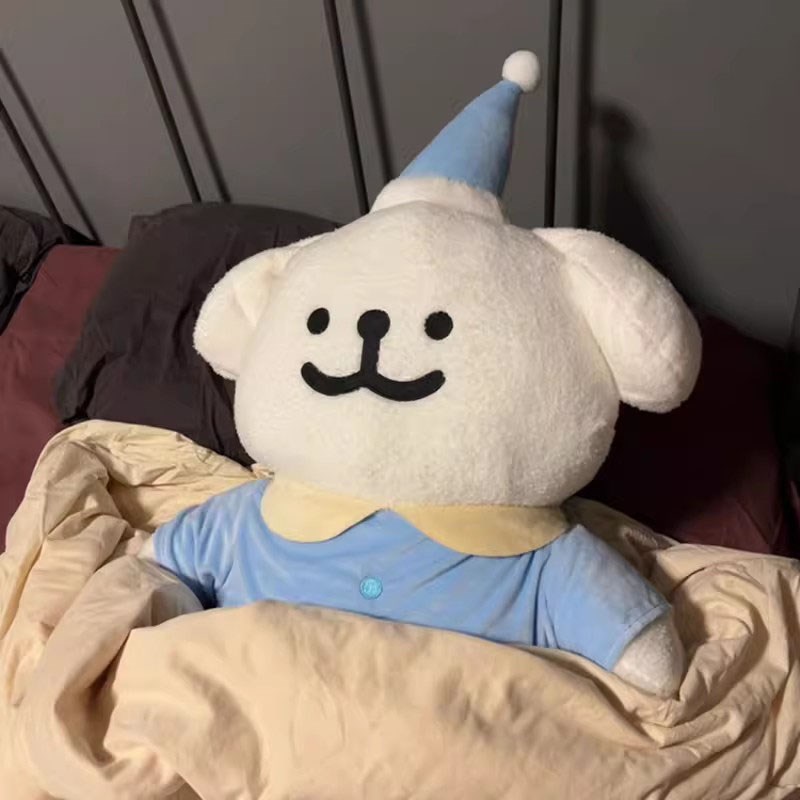 线条小狗玩偶大号毛绒玩具抱睡公仔女生超软娃娃抱枕生日礼物摆件