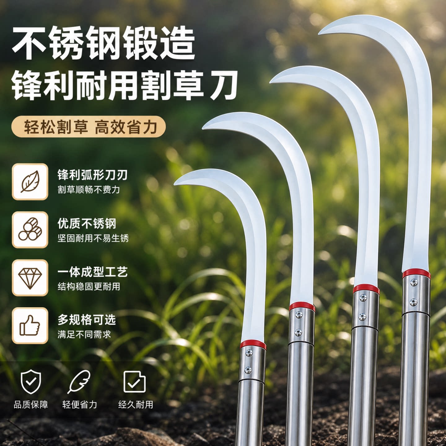 【不锈钢材质】锋利割草刀图片
