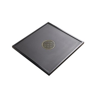 家用整T块盖板茶台漏水 天然乌金石茶盘定制尺寸茶桌配件内嵌入式
