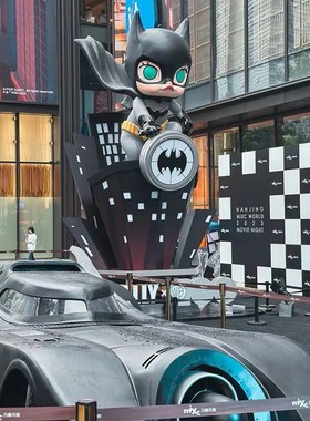 玻璃钢卡通人物泡泡马特模v型雕塑潮玩可爱人偶公仔商场美陈摆件