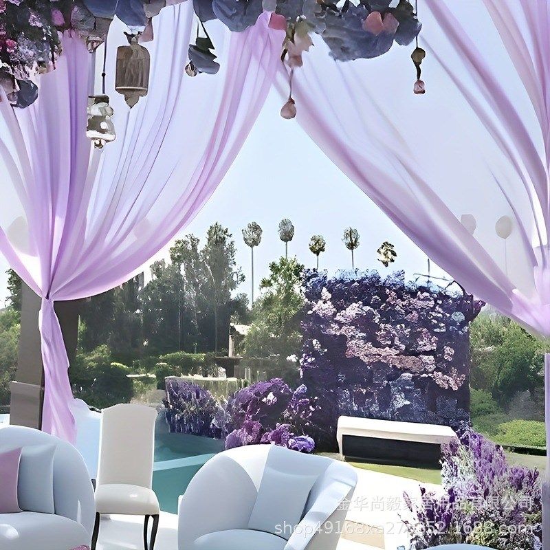 纱幔结婚网纱户外婚礼派对现场布置装饰背景婚庆拱门椅子幕布布幔,节庆用品/礼品,吊顶纱幔,淘宝优惠券,粉丝福利购,淘宝优惠卷