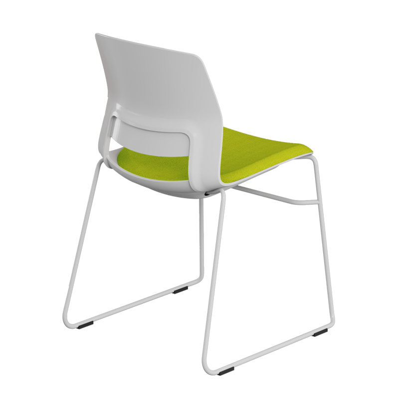 会议室培训椅可叠落弓形无扶手休闲简H约座椅会议室洽谈办公椅子