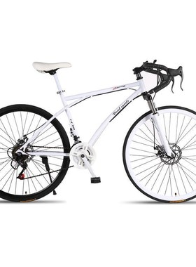 9y8千百力24/26寸t变速死飞自行车双碟刹减震一体轮山地公路车