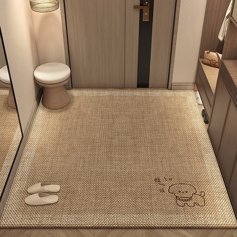入户门地垫门口家用地毯进门门垫子玄关纯色仿剑麻防滑脚垫可裁剪,居家布艺,入户地垫,淘宝优惠券,粉丝福利购,淘宝优惠卷