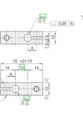 RDF02开 口固定夹光轴支柱6 8 10 12 15 20 25 30 35同径SS40