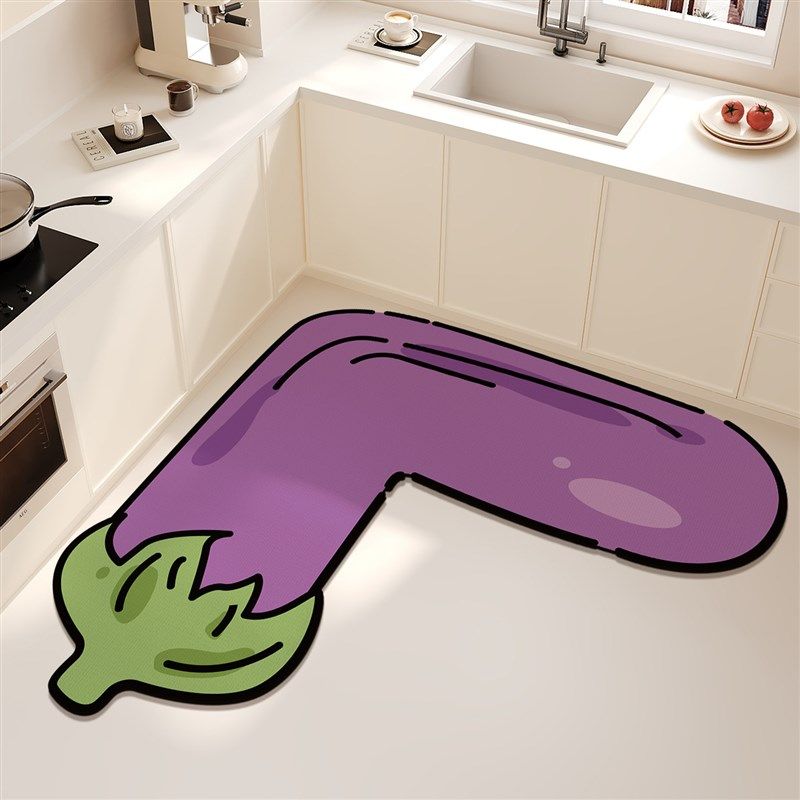 厨房地垫防滑防油可擦免洗防水地毯脚垫免清洗转角吸水专用吸油垫,居家布艺,厨房地垫,淘宝优惠券,粉丝福利购,淘宝优惠卷
