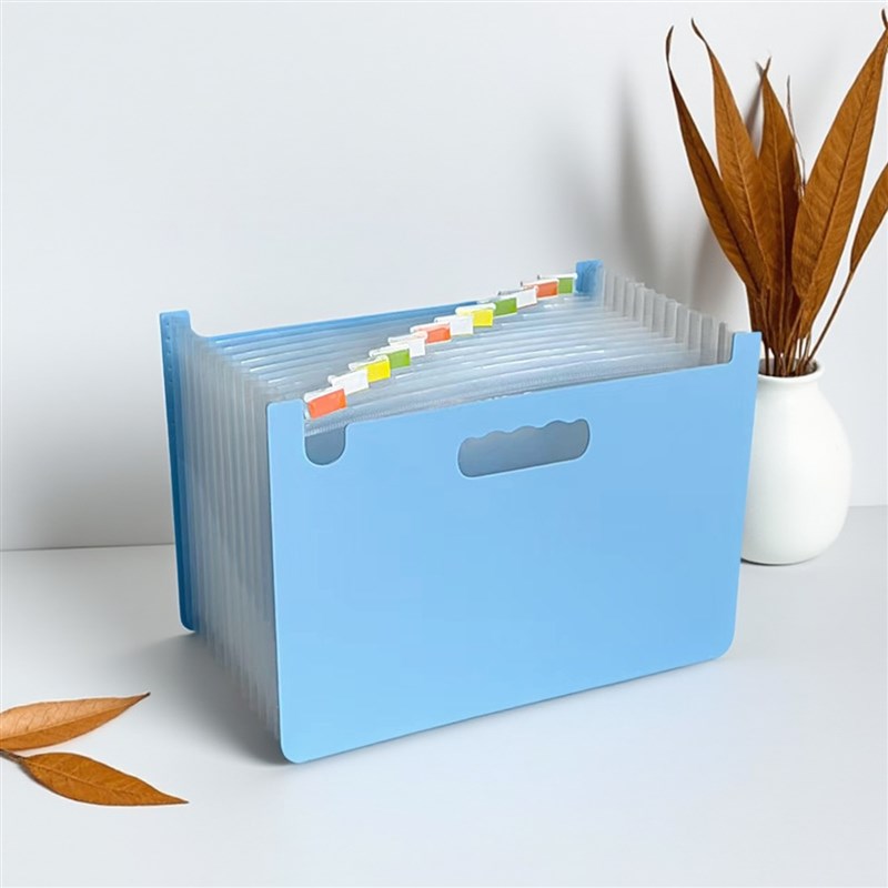 可立式A4多卡位包24层学生a4文件收纳盒文L件夹票据收纳袋多层大