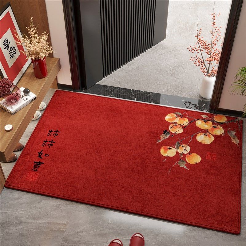 入户门地垫结婚新款玄关进门门垫喜庆防滑脚垫中式地毯可裁剪垫子,居家布艺,入户地垫,淘宝优惠券,粉丝福利购,淘宝优惠卷